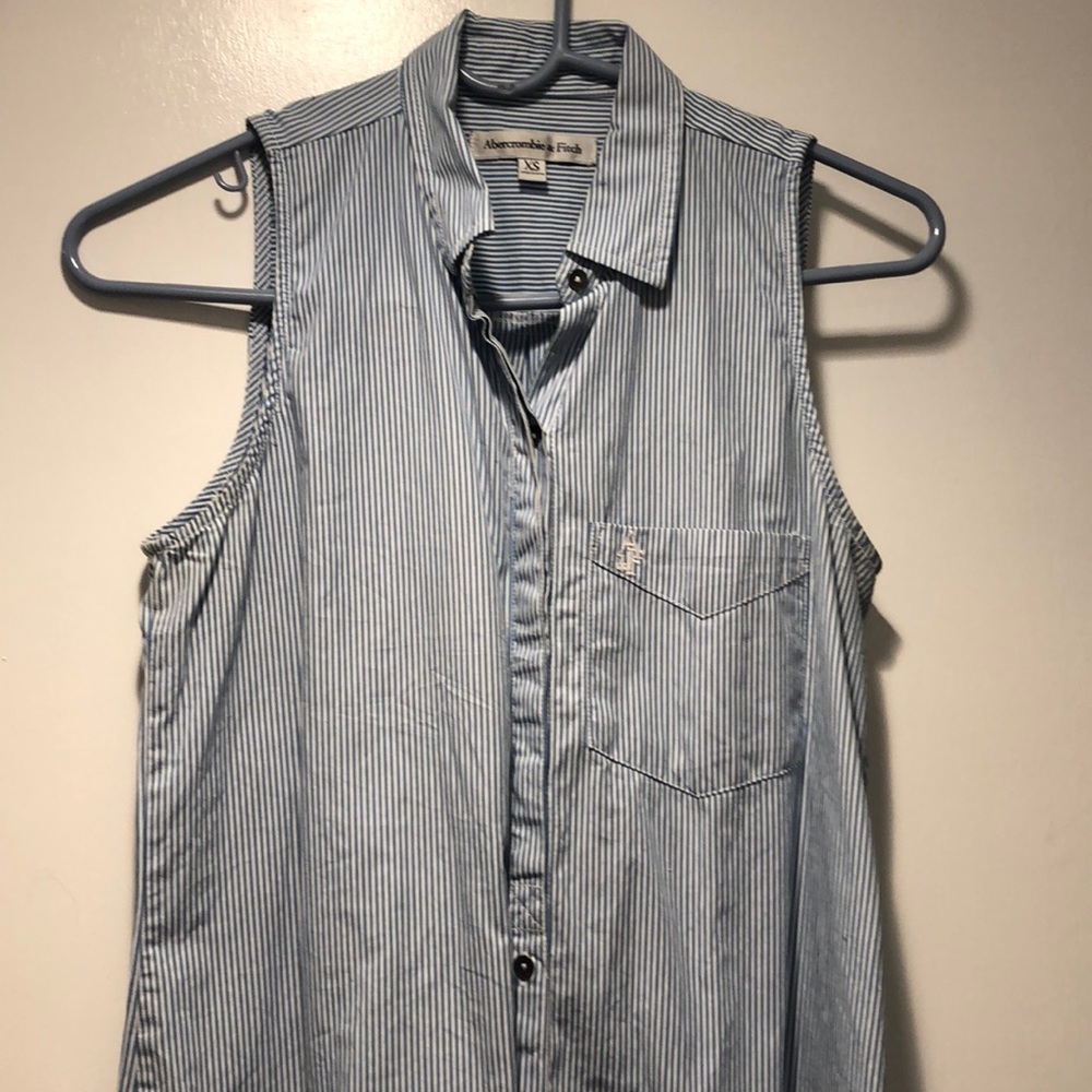 Abercrombie and Fitch Sleeves Striped Shirt Dress